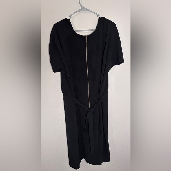 ASOS Closet London gathered tulip mini dress in black plus size 24 - Picture 8 of 8